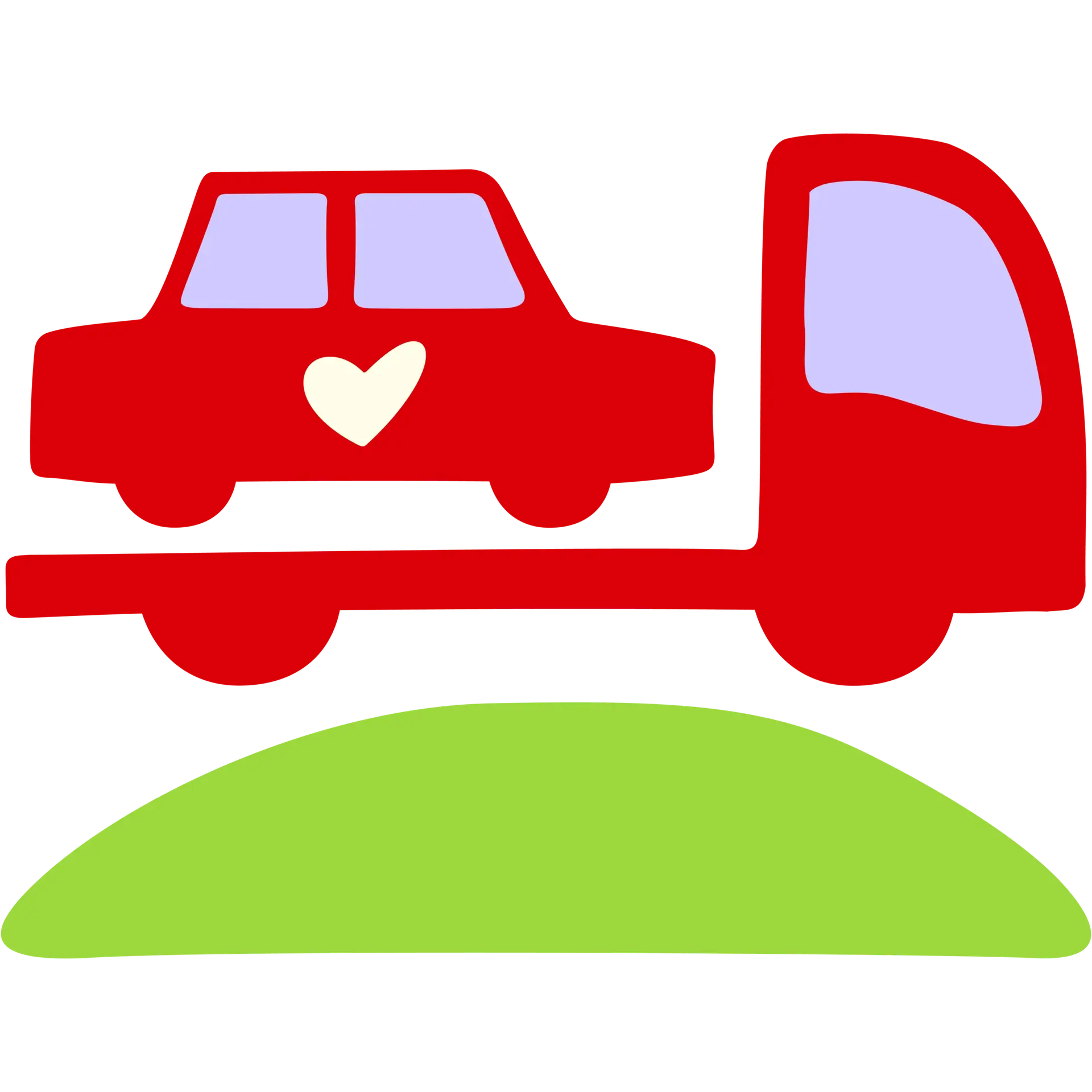 Car on wrecker for Donate a car logo